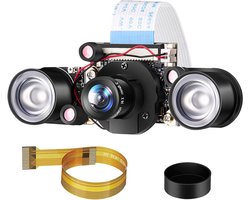 Compatibel met Raspberry Pi-cameramodule 5MP 1080p HD met dag- en nachtzicht IR-CUT OV5647 voor RPi 4 3 B+ 2B 3 A+ 2 1