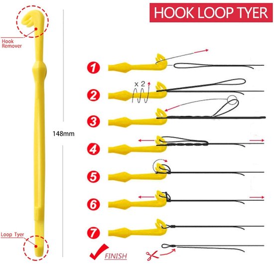 Dailygoody - Vishaak Tier Lijn - Knoop Tool - Handmatig en Roestvrijstalen - Outdoor Vissen - Perfect voor Avontuur - Voor de Gepassioneerde Visser — afbeelding 5