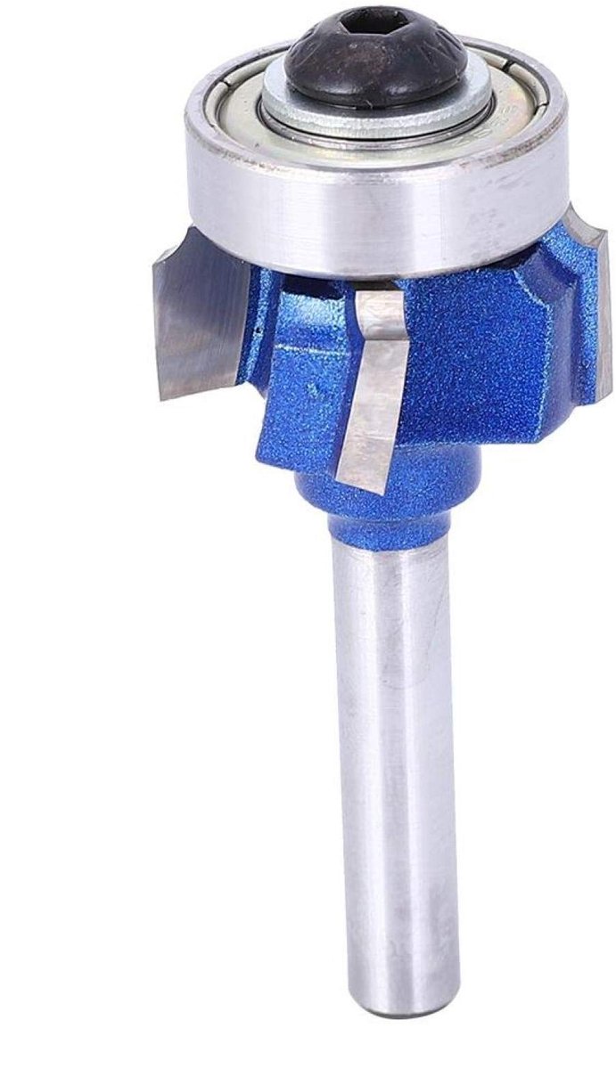 Dailygoody - Randsnijder - Afrondfrees - Ideaal voor houtbewerking - 8 mm schacht - Hoekfrees - Voor elektrische trimmer - 4 tanden