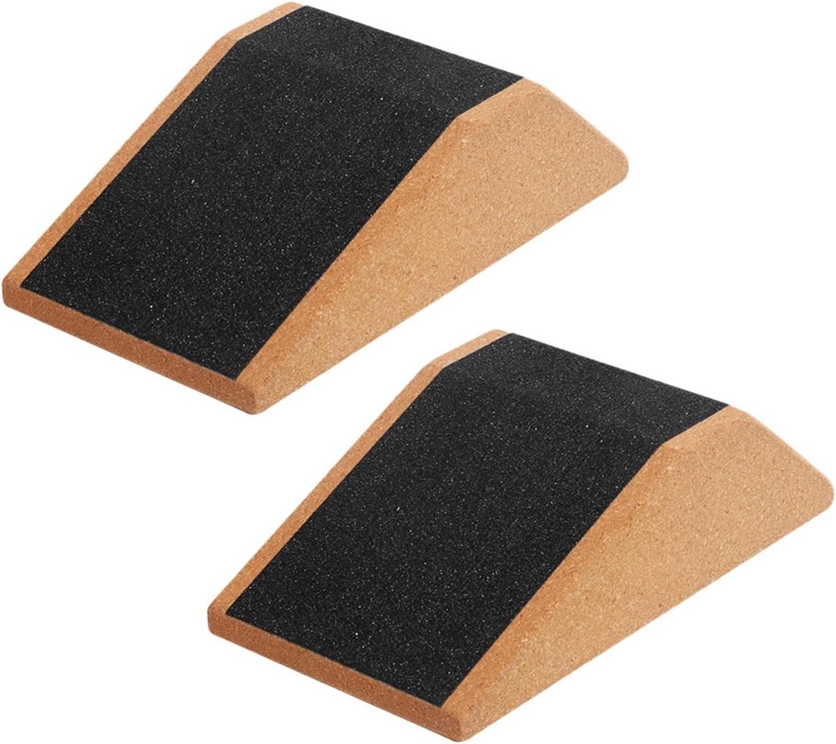 Squat Wiggen - Oefenblokken - Fitness Verbeteren - Ergonomisch Ontwerp - 23 x 12 x 6.5 cm - Zwart