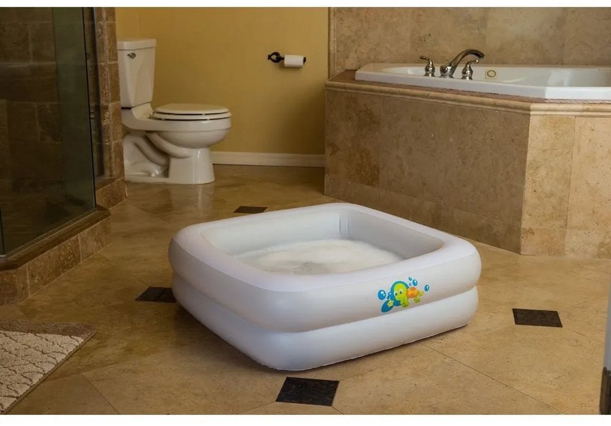 Bestway - Babyzwembad met Opblaasbare Bodem - 86 x 86 x 25 cm — afbeelding 7
