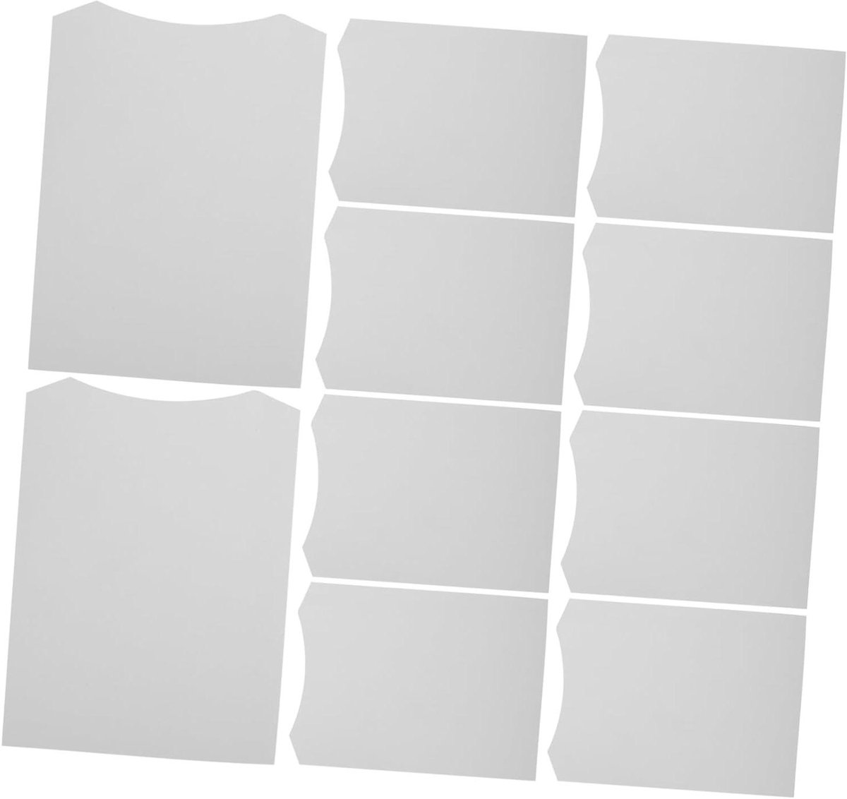 Shirt Paperboards - Kleding Liners - Nette Opbergruimte - Scheurvast Materiaal - 10 Stuks - Wit