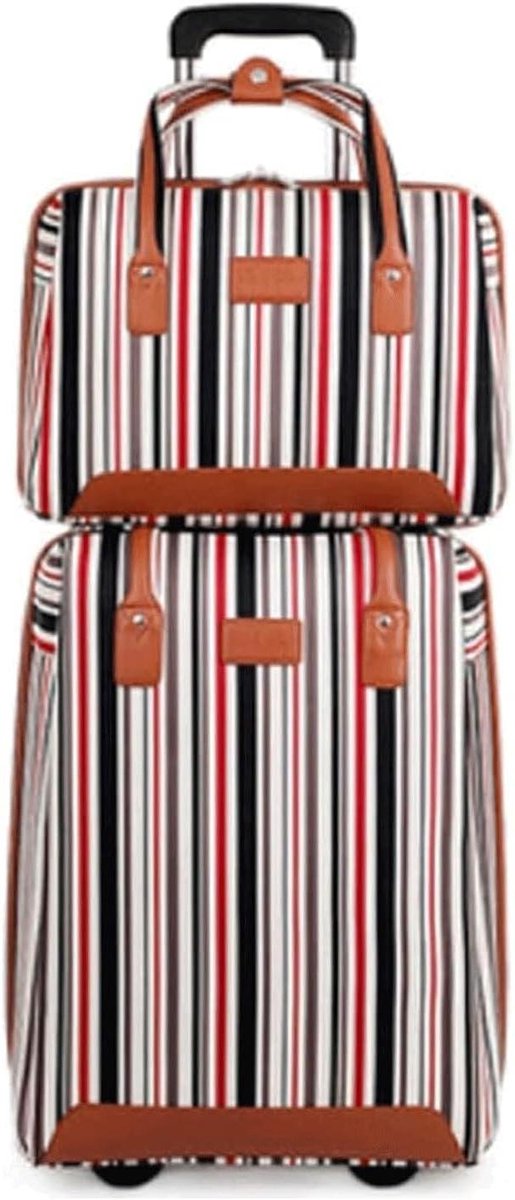 Koffer Set - Reisbagage Set - Reizen Opslag - Combinatieslot - 2 Delig - Zwart