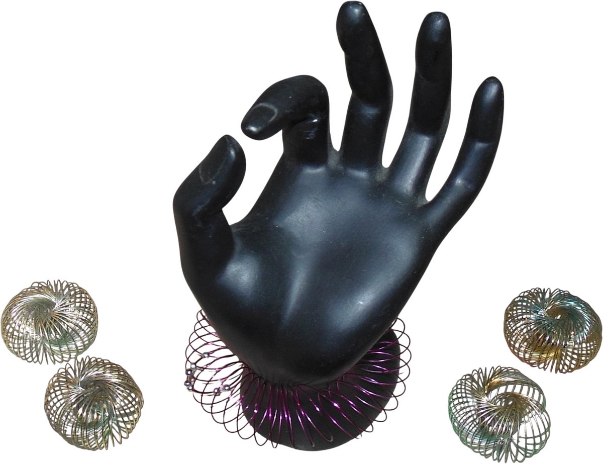 Uitrekbare armbanden verschillende kleuren set van 5 stuks.