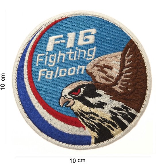 Embleem stof F-16 fighting falcon eagle NL