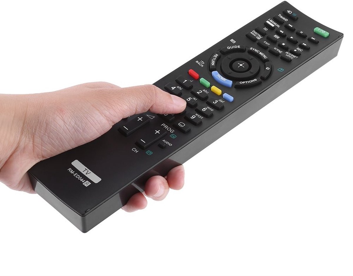 Dailygoody - TV Remote Control - Vervangende Afstandsbediening - Lichtgewicht - Infrarood - Geschikt voor Sony RM-ED044 - Directe Kanaaltoegang