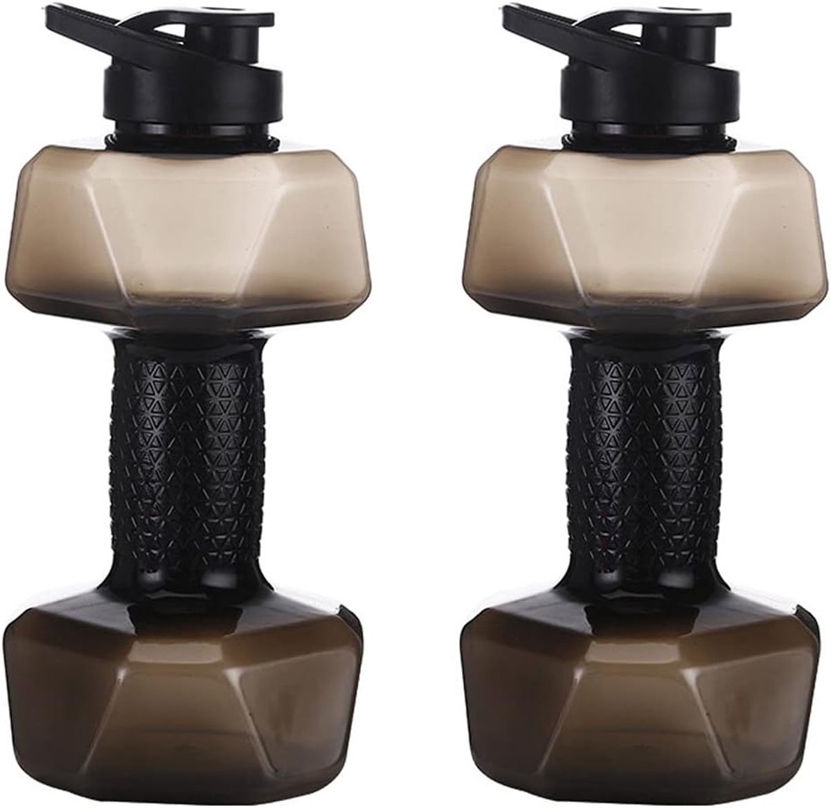 Verstelbare Watergevulde Dumbbells voor Fitness - Gewichten voor Krachttraining, Bovenlichaam en Core Oefeningen - Zwart 1500ML Plastic