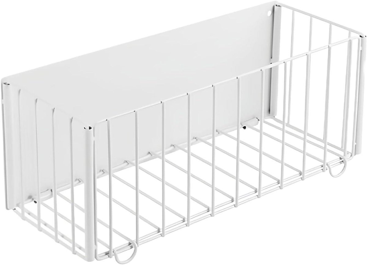 Wasmachine Organizer - Magnetische Mand - Ruimte Besparen - Inklapbaar Ontwerp - 30 x 13 x 5 cm - Wit