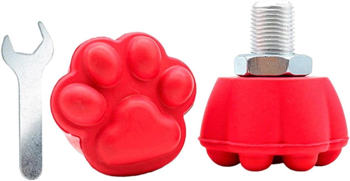 Skate Stoppers - Remblokken Rolschaats - Veilig Remmen - Verstelbaar Ontwerp - 2 Stuks - Rood