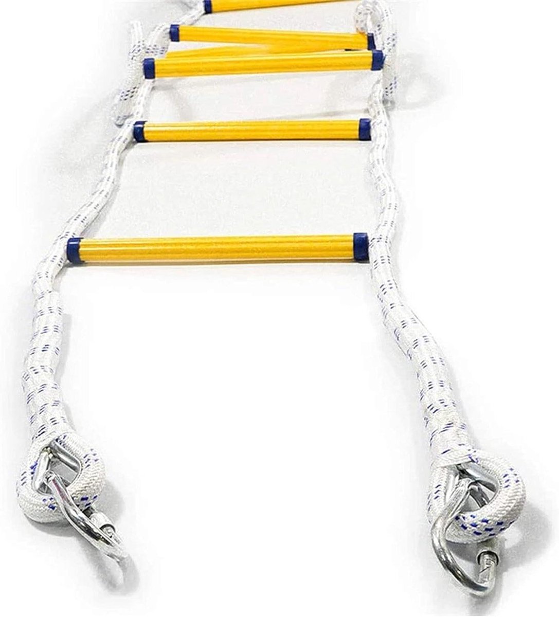 Noodladder - Veiligheidsladder Evacuatie - Snelle Ontsnapping - Vuurvast Ontwerp - 7 Meter - Zwart