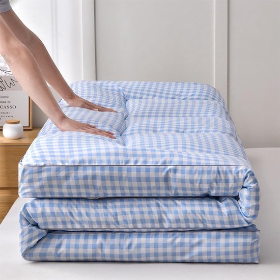 Japanse futonmatras - Vloerbed - Comfortabel slapen - Extra dik ontwerp - 100 x 200 cm - Grijs — afbeelding 2