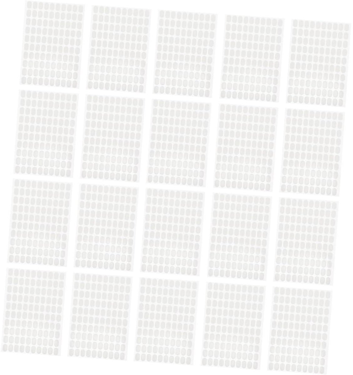 Nagel Kleefstrips - Dubbelzijdig Plakband - Manicure Maken - Onzichtbare Hechting - 20 Vellen - Wit