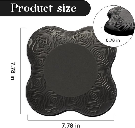 2 packs Yoga Knee Pad Cushion Extra Thick for Knees Elbows Wrist Hands Head Foam Pilates Knee Pad Yoga Knee Pad Thick Exercise Pads for Knees Elbows Wrist Hands Head Foam Pilates — afbeelding 5