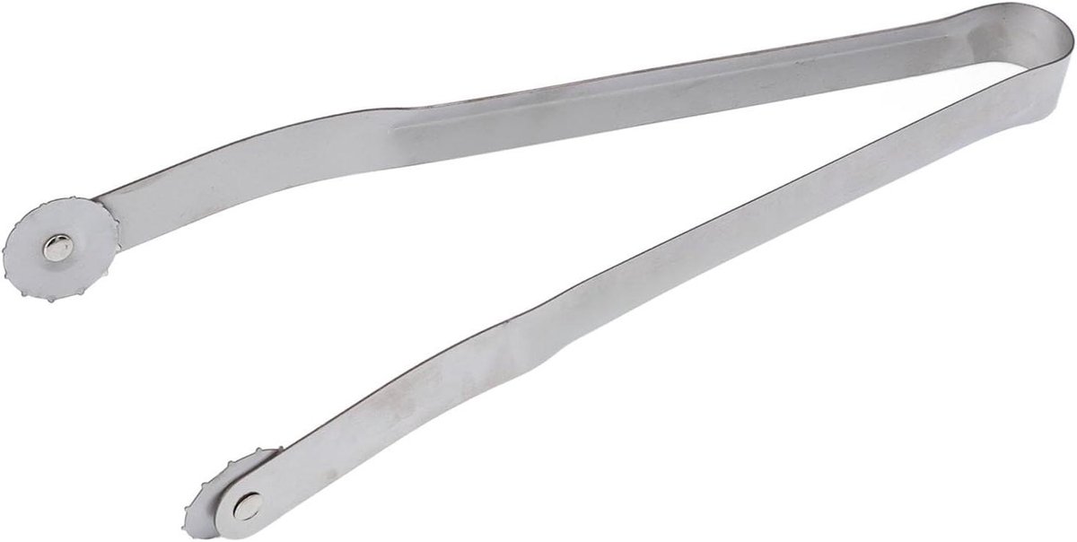 BBQ Worst Draaitang - Grill Tang - Worst Draaien - Uniek Ontwerp - 38 cm - Zilver