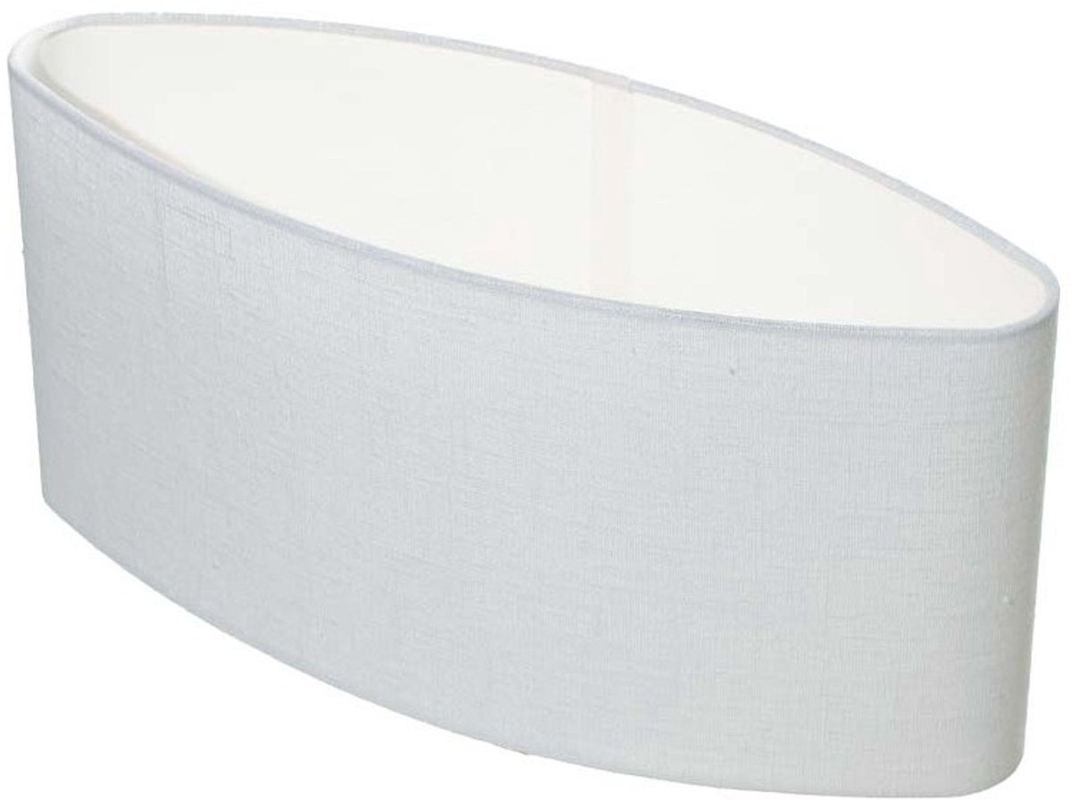 Lampenkap Ovaal Linnen Wit 30cm