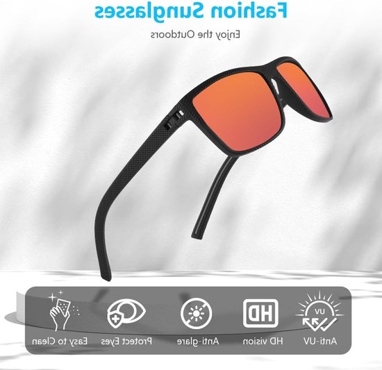 Polarized Zonnebril met 100% UV Bescherming - Ultralicht Design voor Fietsen, Autorijden en Sporten van Polarized — afbeelding 4