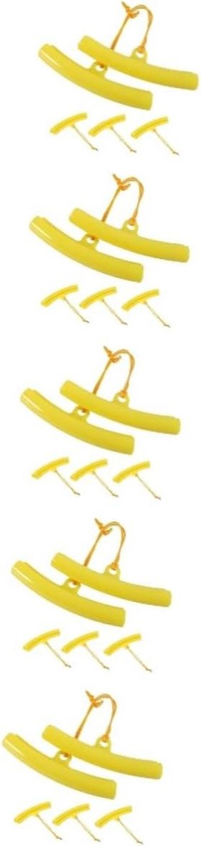 Velgbeschermers - Bandenwisselgereedschap Kussens - Banden Wisselen - Flexibel Zacht Plastic - 15cm Lengte - Geel