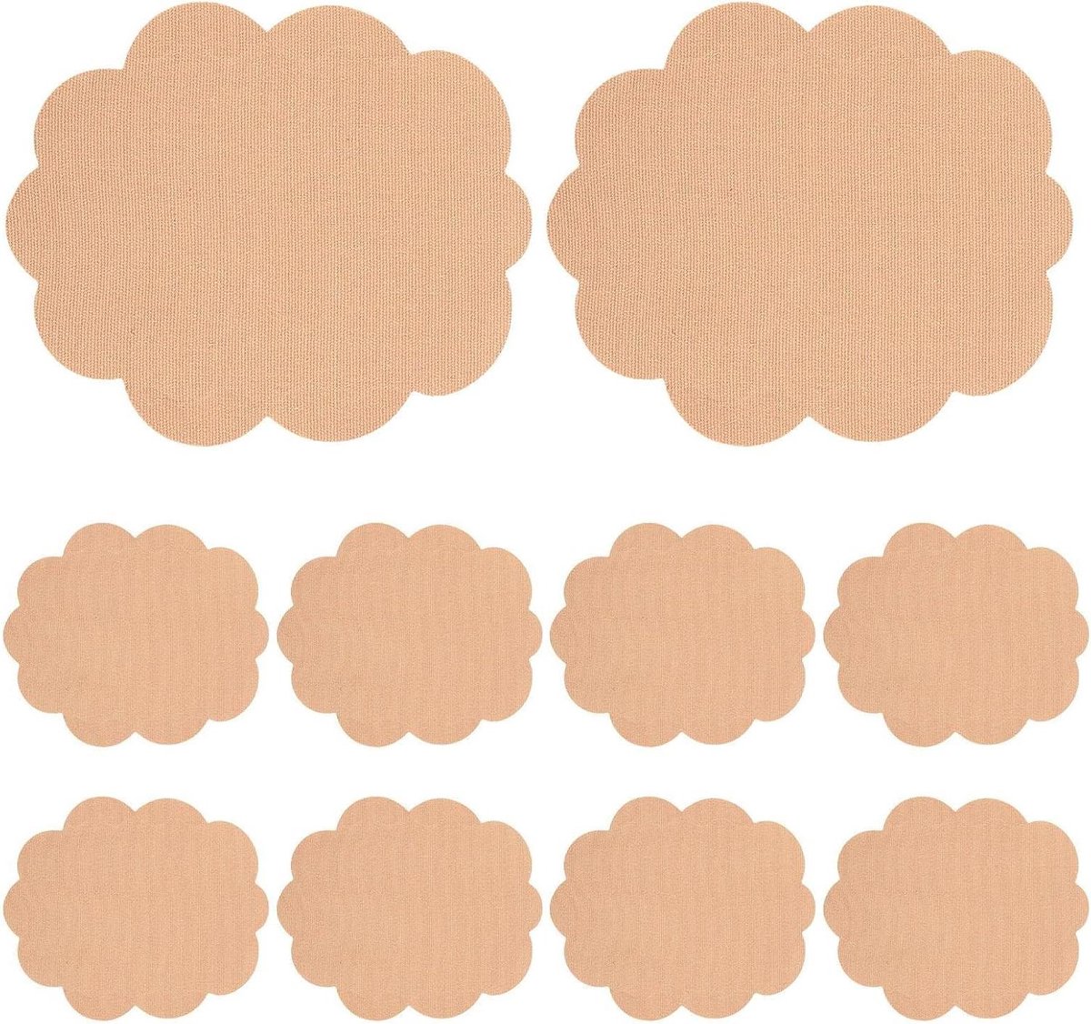 Huidbeschermers - Wrijvingspads Anti-Schuur - Sportactiviteiten - Zelfklevend en Elastisch - 10 stuks - Beige