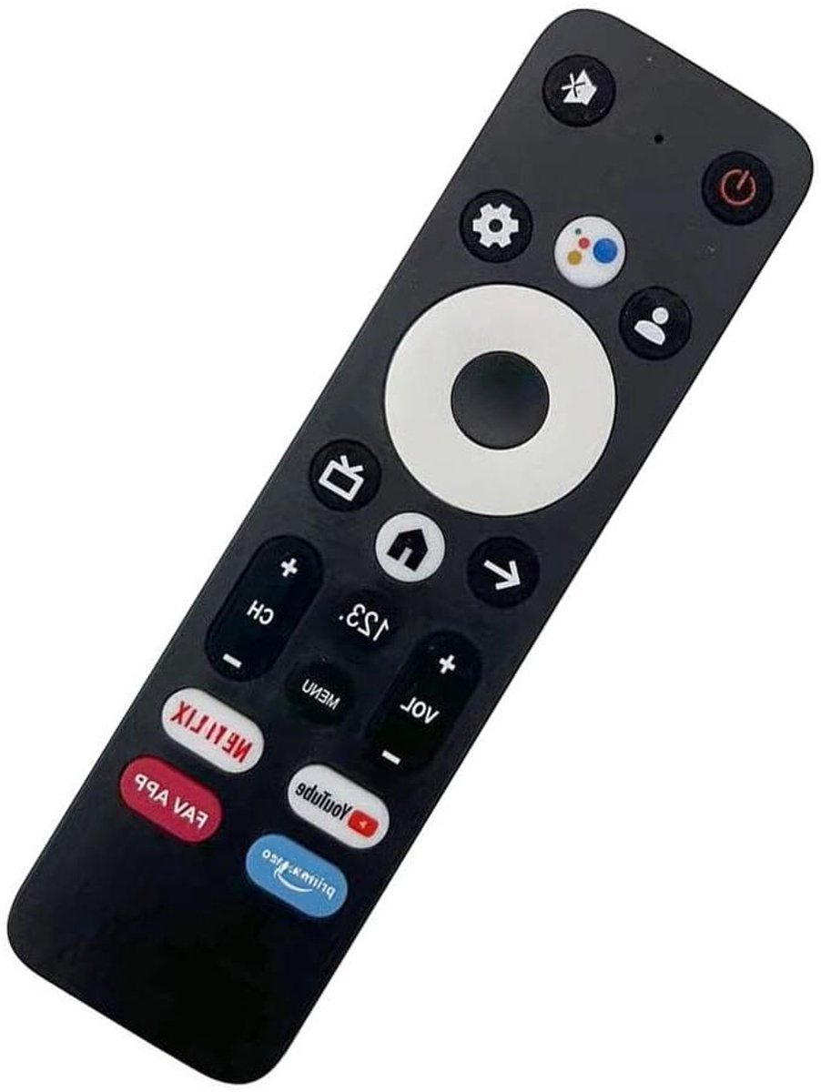 Afstandsbediening Google TV - Media Player Controller - Streamen Zonder Moeite - Ergonomisch Ontwerp - 10 Meter Bereik - Zwart