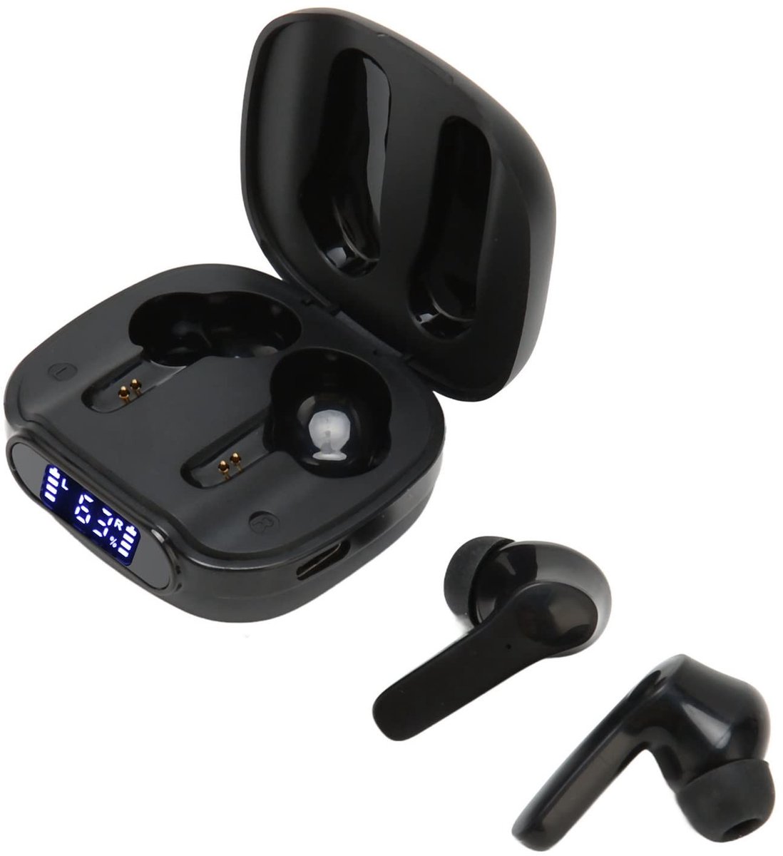 Dailygoody - Taalvertaler Oordopjes - Draadloze Bluetooth Vertaler - 84 Talen Ondersteuning - Zwart - Instant Voice Vertaling - Geschikt voor Reizigers