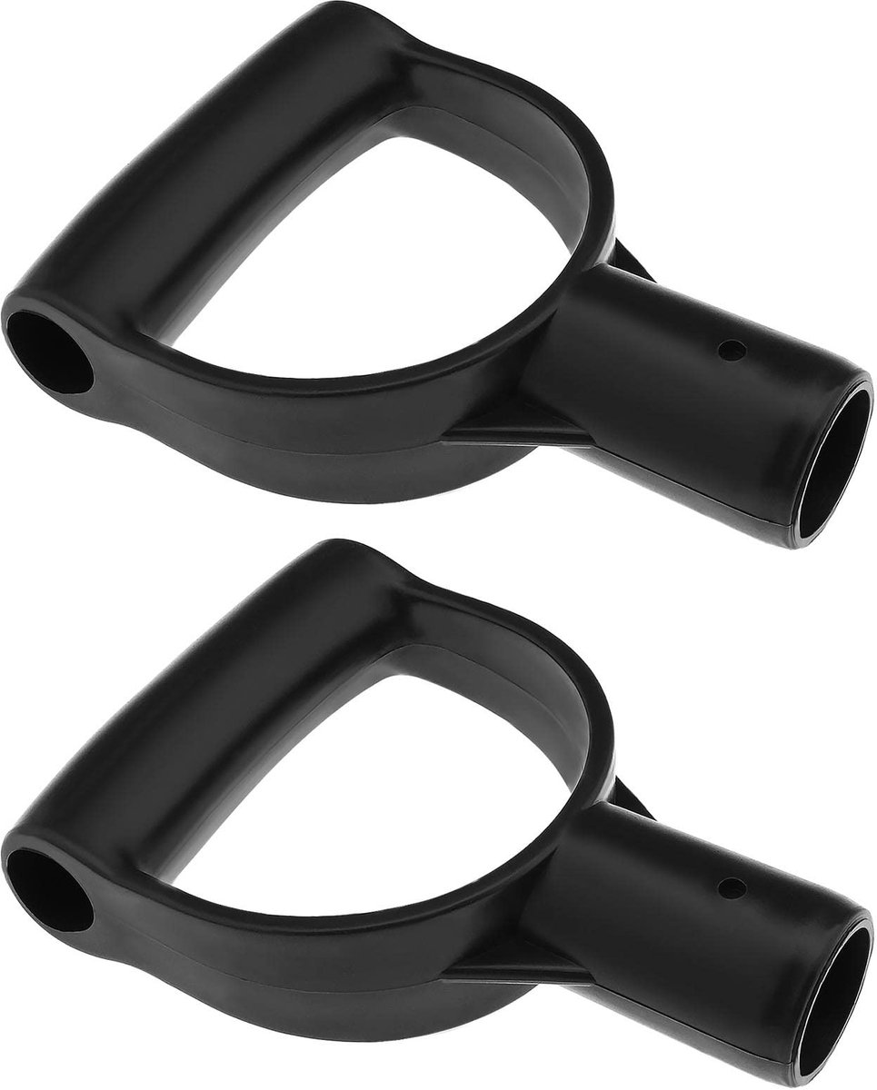 Dailygoody - Spade Handvat - D Vormige Grip - Vervangingsset - Zwart - Tuin Gereedschap - Voor Schop en Vork - 28mm Binnendiameter