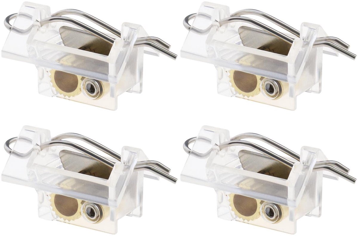 Dailygoody - Jaloezieën - Blinds Cord Lock - Duurzaam en gebruiksvriendelijk - Transparant - Mechanisme onderdelen - Perfect voor thuis of kantoor - 4