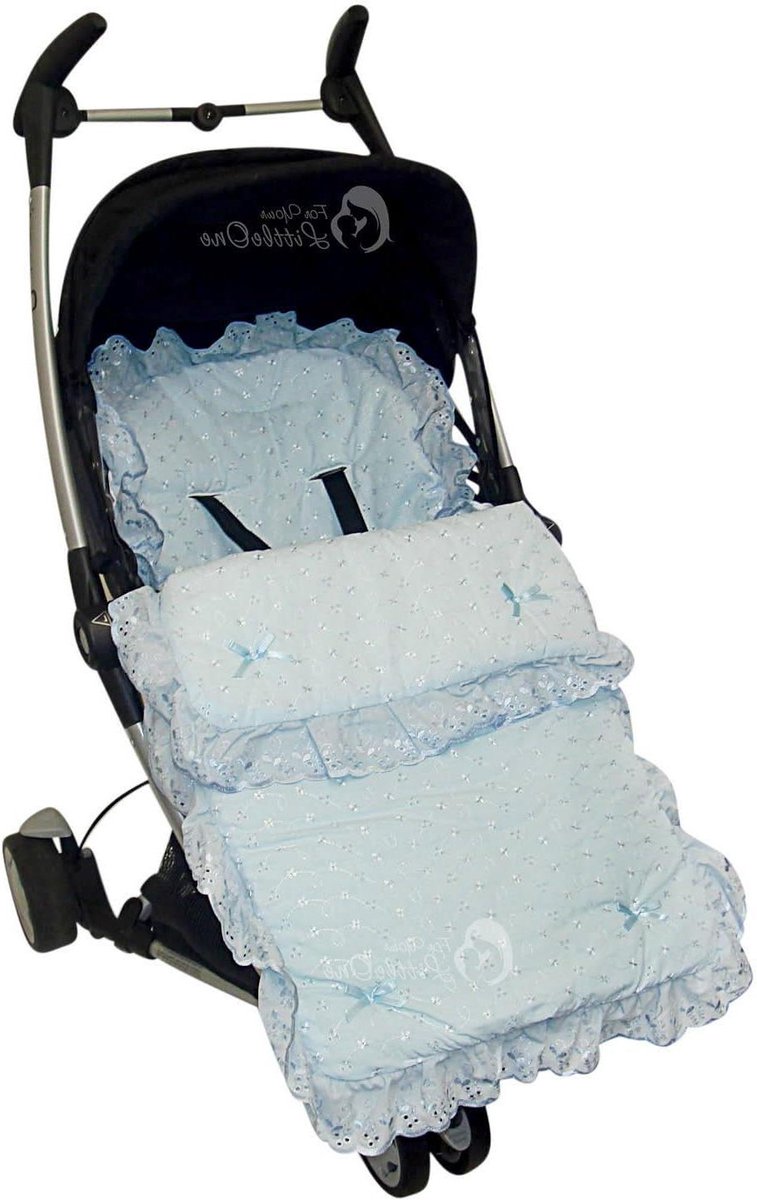 Voetenzak Kinderwagen - Cosy Toes Dekje - Baby Comfort - 2-in-1 Stoelbekleding - 90 x 40 cm - Blauw