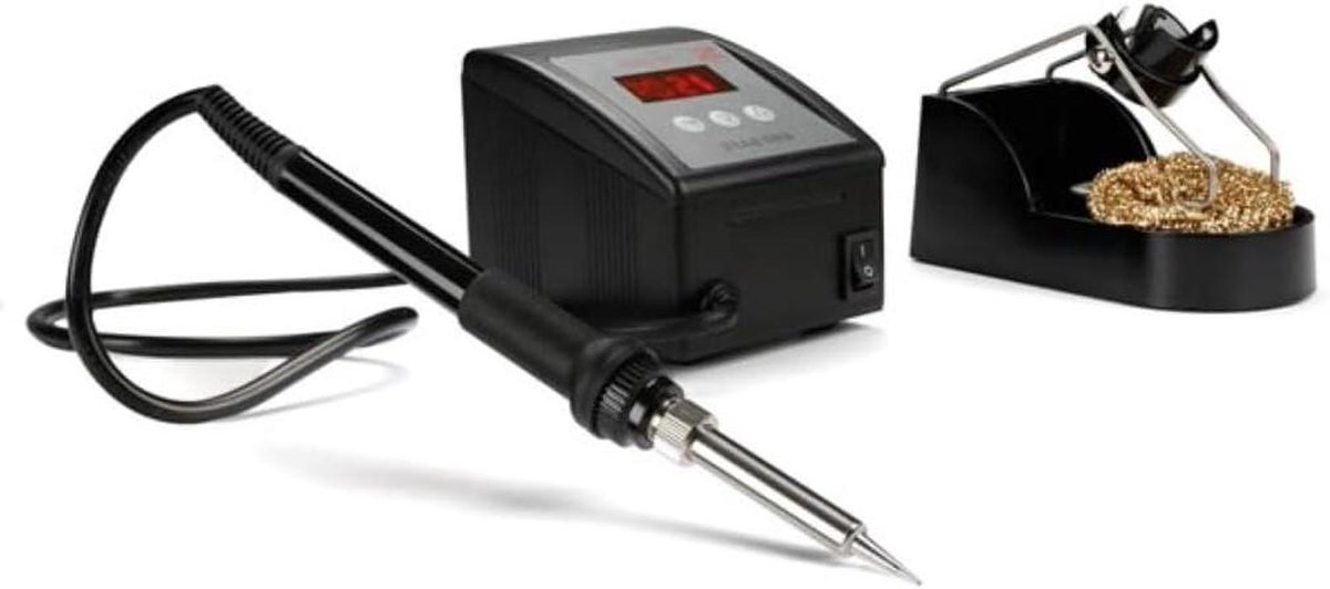 Soldeerstation - Soldeerapparaat Werkbank - Elektronische Reparatie - Temperatuur Instelbaar - 80 W - Zwart