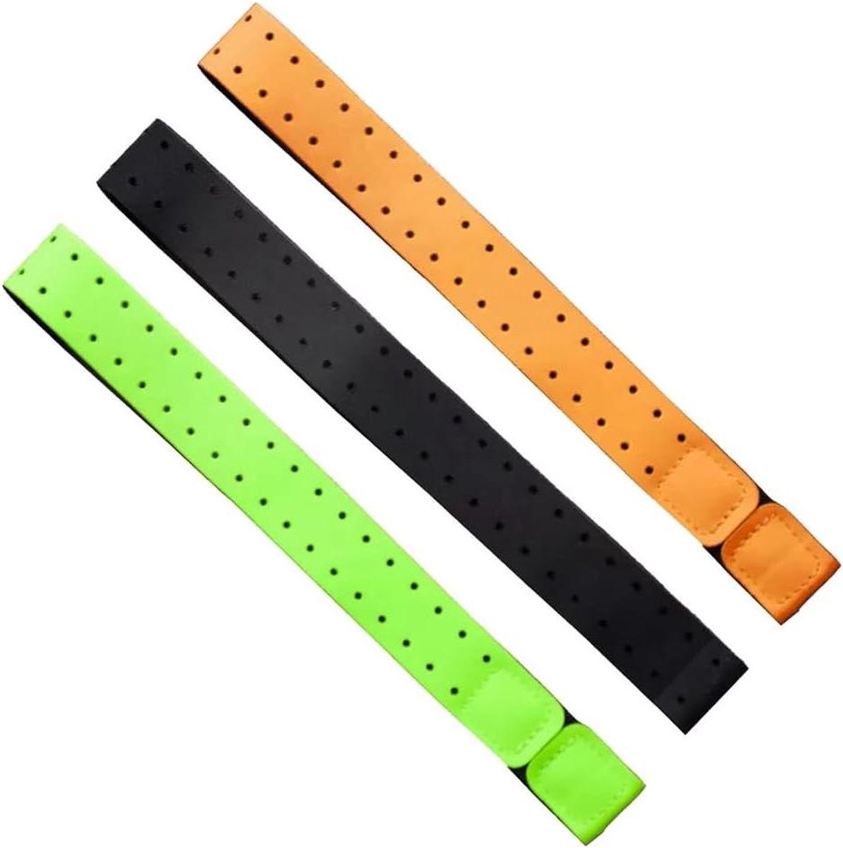 Hartslagband Armband - Vervangende Band - Hardloop Training - Ademend Materiaal - Verstelbaar - Zwart Oranje Groen