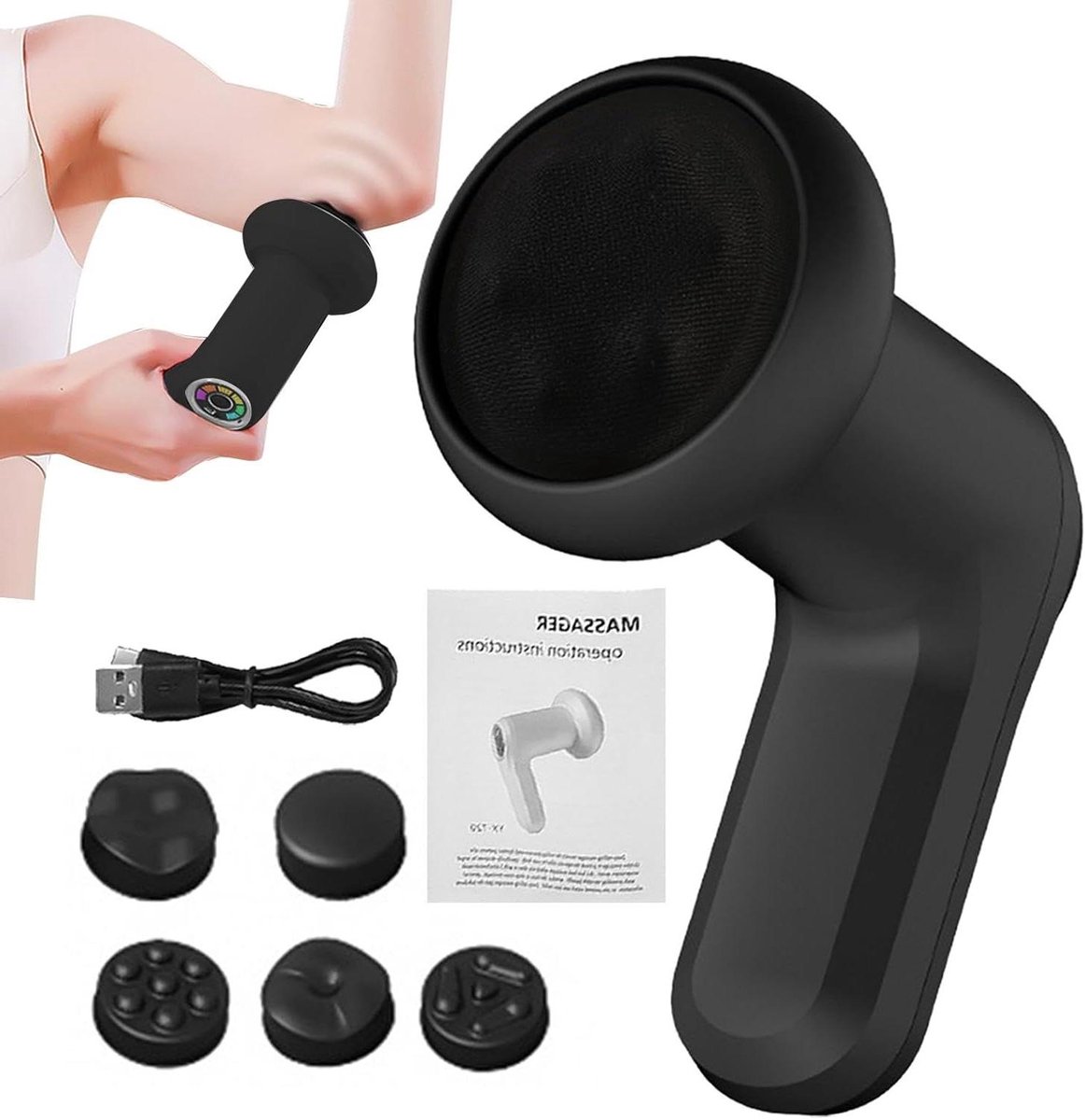 Body Sculpting Machine - Cellulitis Apparaat - Lichaam Toning - Draadloos Oplaadbaar - 208 x 16 x 94 cm - Wit