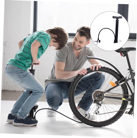 Fietspomp - Luchtpomp Handpomp - Banden Oppompen - Hoge Druk - 33cm - Zwart — afbeelding 4