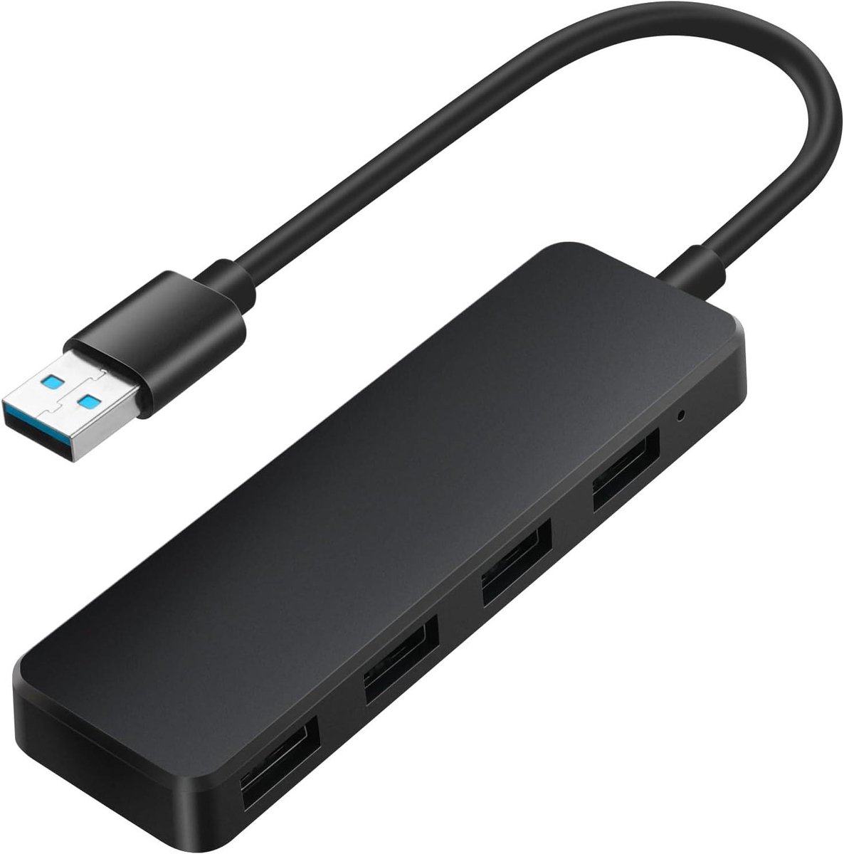 USB Hub - Data Hub USB Extender - Bestanden Overzetten - 4 Poorten - 5 Gbit/s - Zwart
