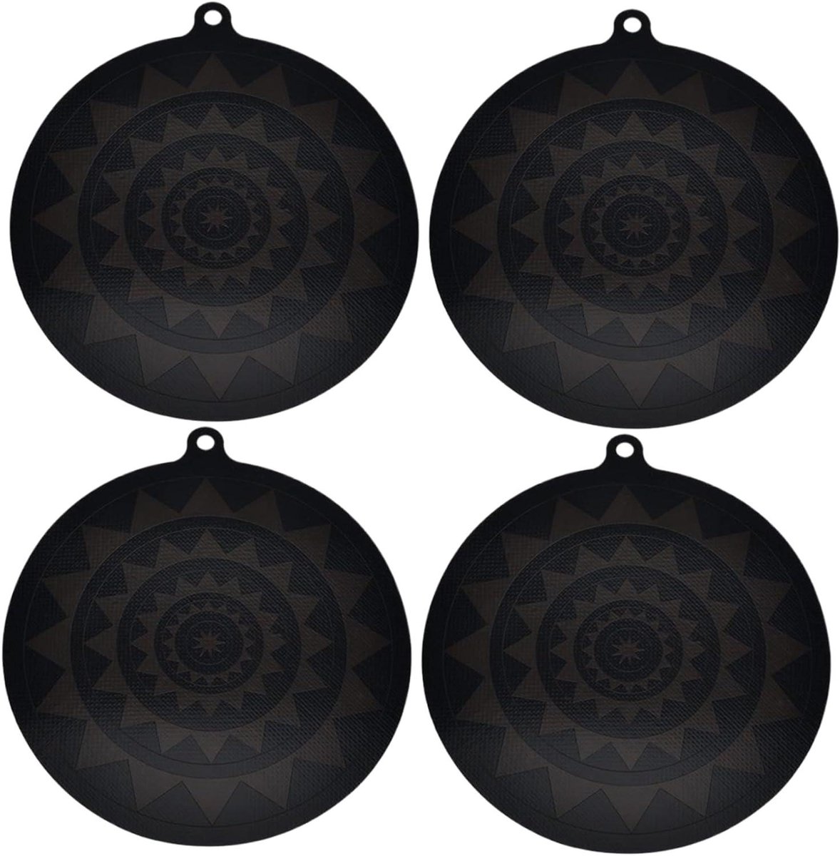 Inductie Kookplaat Protector Kookplaat Mat Koken Beschermen Thermochrome Temperatuurindicator 25 x 26 cm Zwart