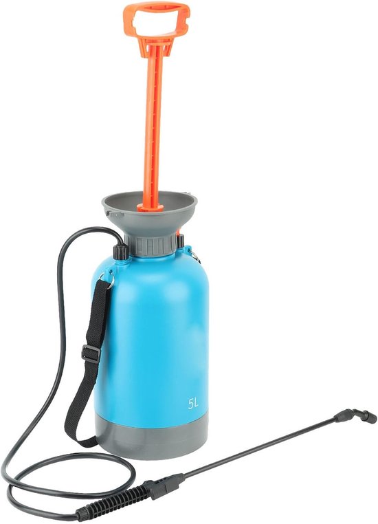 Drukspuit 5L - Tuinsproeier Gazonsproeier - Planten Water Geven - Handmatige Pomp - 5 Liter - Blauw — afbeelding 3