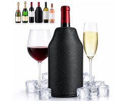 Boncy® Luxe Wijnkoeler Sleeve Zwart – Wijn Koeler