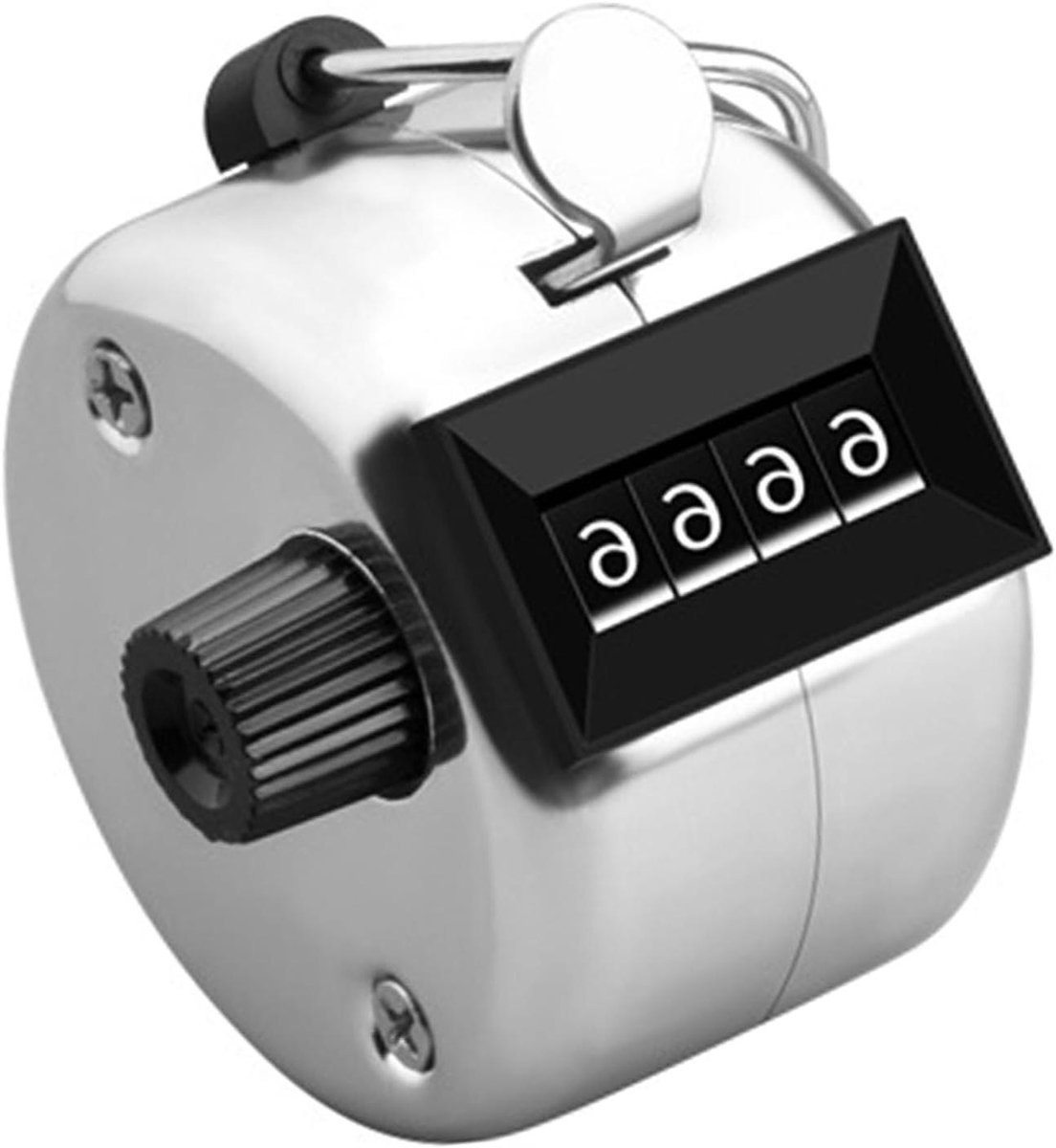 Mechanische Handteller - Clicker Teller - Evenementen Tellen - Roestvrijstalen Behuizing - 4 Cijfers - Metaal