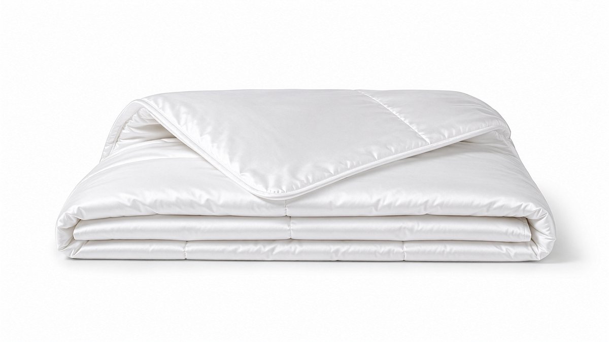 Eleganzzz 100% Bamboe Viscose Enkel Dekbed - 240x200 - All Year Dekbed - Anti Allergie - 500 gr/m2 - All Year Dekbed 240x200 - Lits Jumeaux - Dekbedden Wit