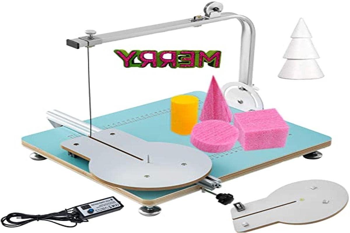 Warmdraadsnijder Schuim - Snijmachine Hete Draad - Modelbouw Maken - Instelbare Temperatuur - 20 cm Snijhoogte - Blauw