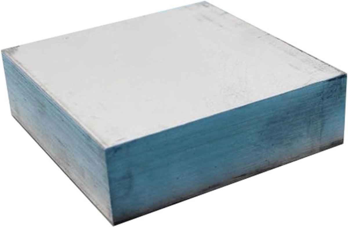 Aluminium Platte Staaf - Aluminium Blok - Industriële Toepassingen - Hoge Corrosiebestendigheid - Vanaf 80 mm - Aluminiumkleurig