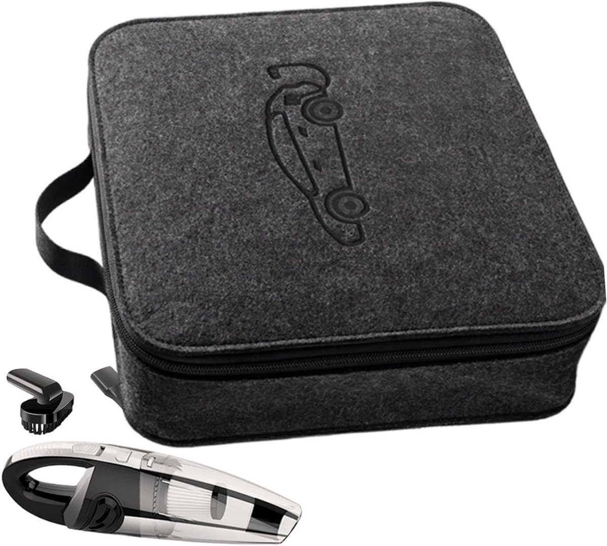 Laadkabel Opbergtas - Kabel Organizer - Veilig Transport - Schokabsorberend - 37x37x9 cm - Grijs