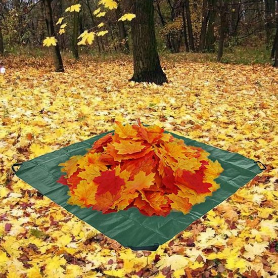 Tuin Afvalzak - Vuilniscontainer Tas - Tuin Opruimen - Waterdichte Doek - 202x202 cm - Groen — afbeelding 2