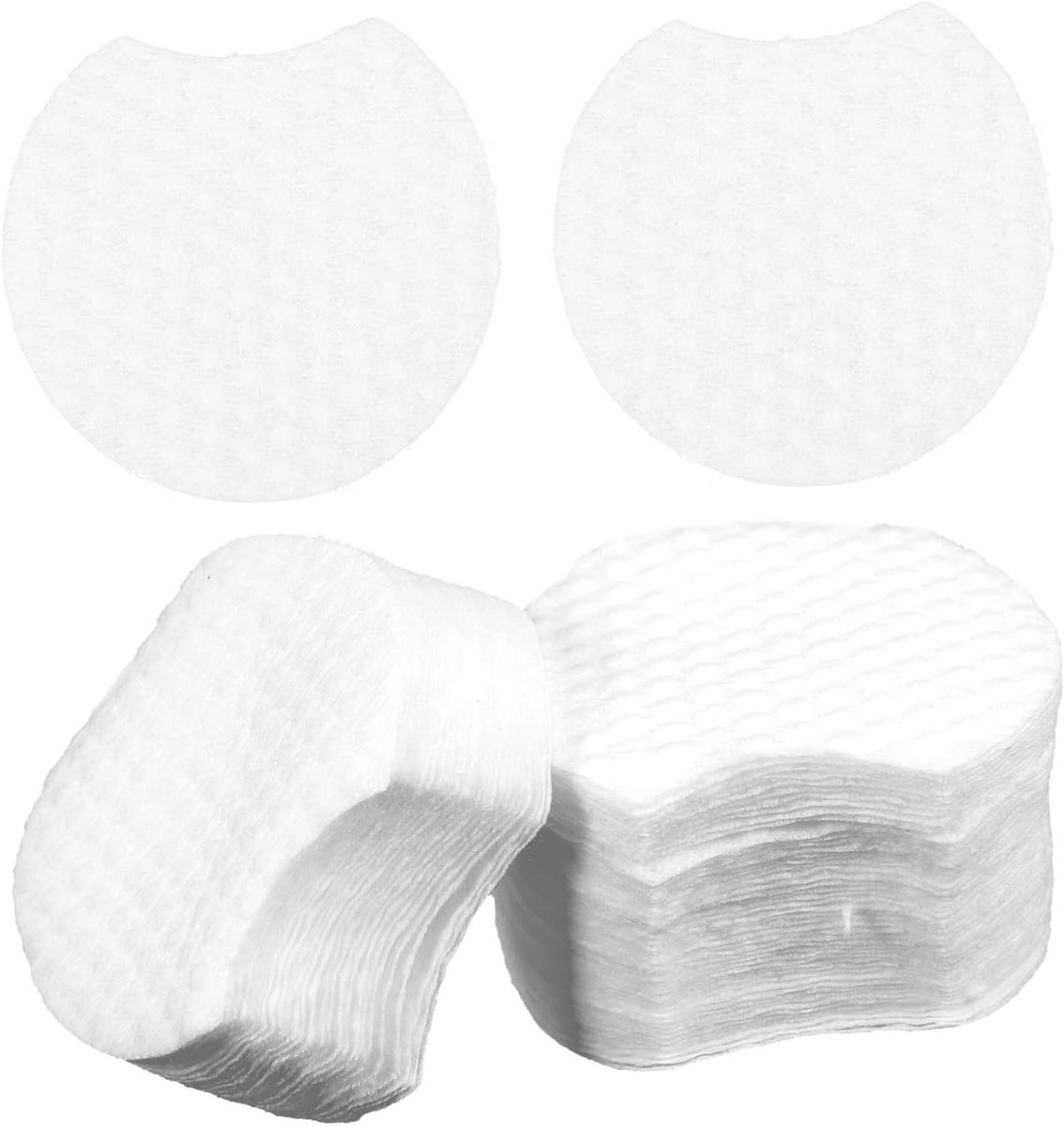 Make-up Remover Pads - Gezichtsdoekjes Watten - Huid Reinigen - Zonder Pluisjes - 5.8 cm - Wit