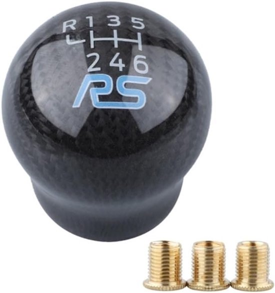 Schakelpookknop Carbon Fiber - Pookknop Auto - Auto Interieur Upgraden - 6 Versnellingen Racing Stijl - Standaard Maat - Zwart — afbeelding 5