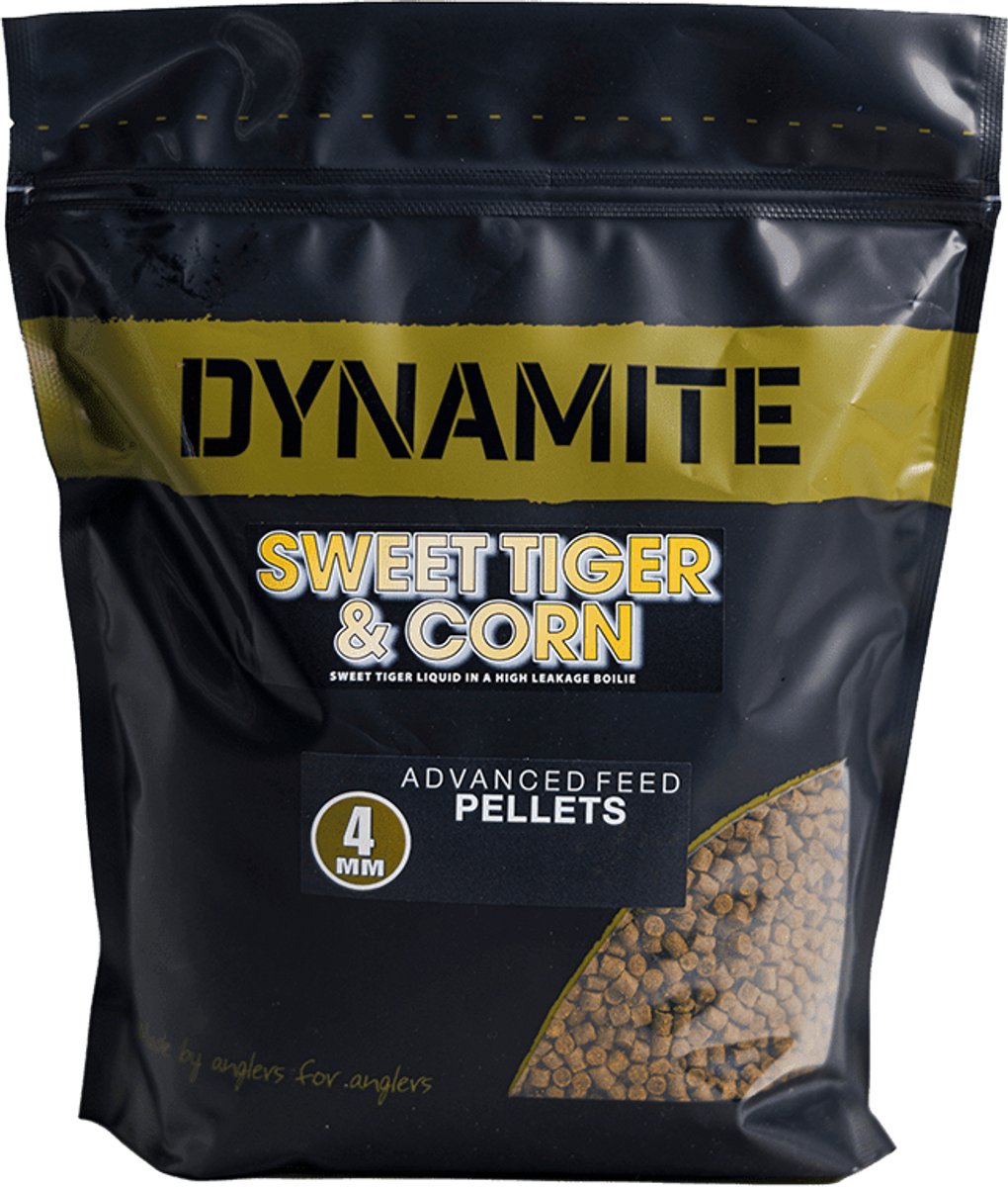 Dynamite Baits Sweet Tiger & Corn Advanced Feed Pellets | 900g 6mm