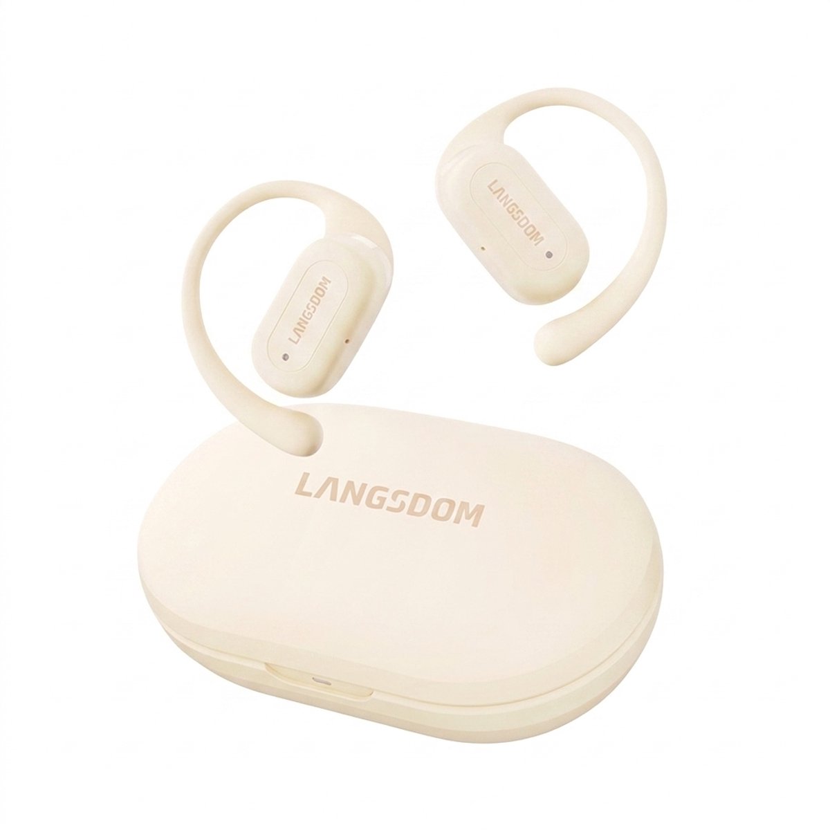 Draadloze Bluetooth Oordopjes- ENC Noise Cancelling - IPX5 Waterbestendig- Sport Oorhaken - Tot 40 Uur Batterijduur