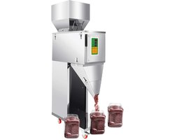 Flolife - Automatische Vulmachine 10-999g RVS 200W – Digitale Weeg- & Verpakkingsmachine voor Graan, Thee, Rijst, Zaden en Korrels – Intelligente Kwantitatieve Vulmachine