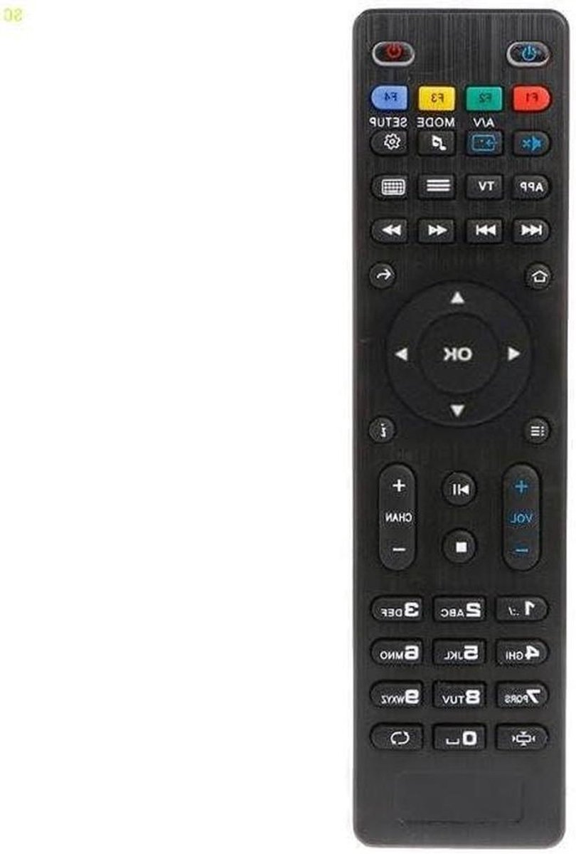 Universele Afstandsbediening - Set Top Box Controller - TV Kijken - Geen Programmering Nodig - 17.3 x 4.5cm - Zwart