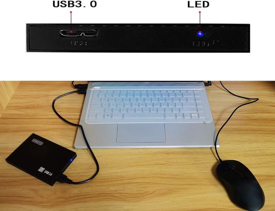 Externe Harde Schijf - Draagbare Opslag - Bestanden Opslaan - Plug and Play - 2.5 inch - Zwart — afbeelding 3