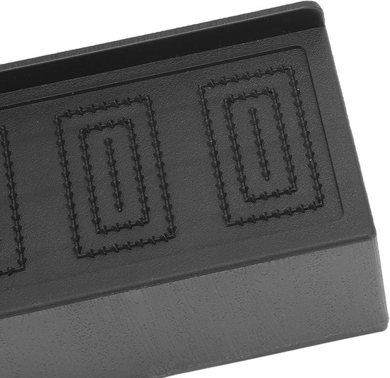 Meubelverhogers - Bankverhogers Stoelverhogers - Extra Opbergruimte Creëren - Stapelbaar Antislip - L-vorm Rechthoekig - Zwart — afbeelding 3