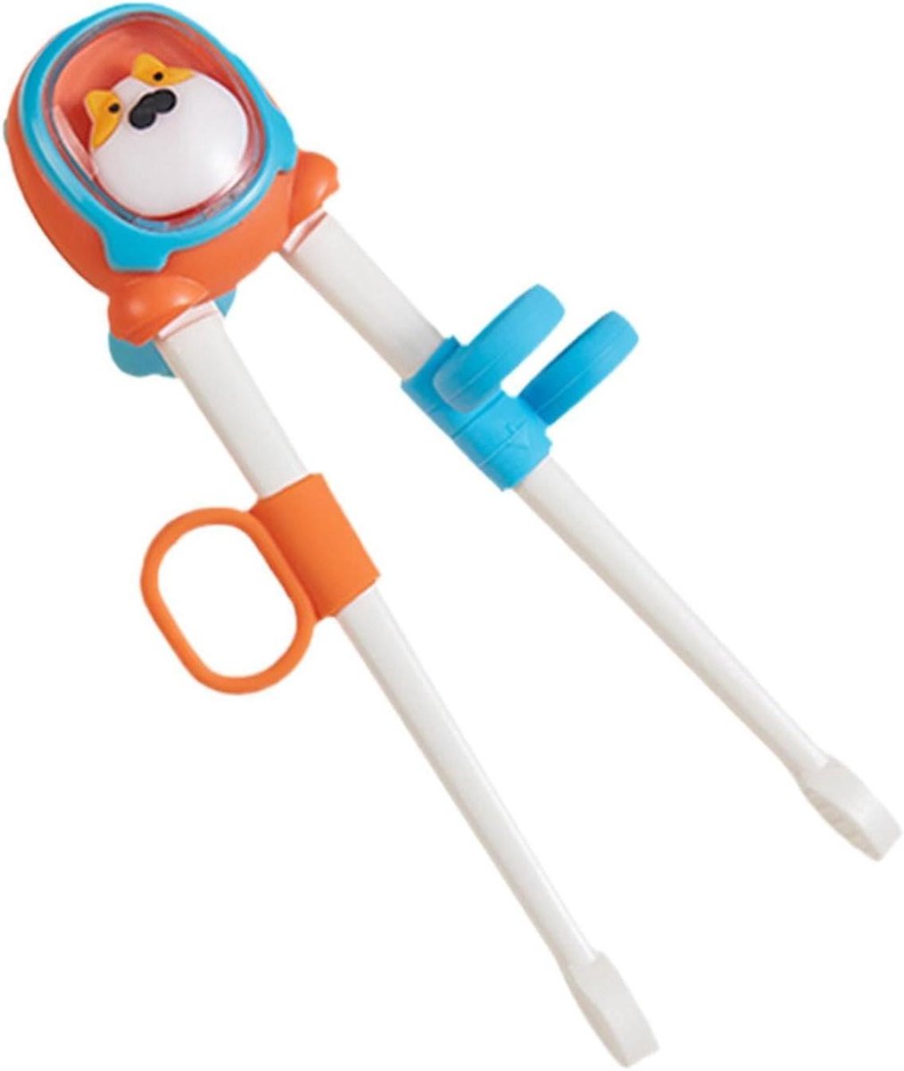Leert Training Stokjes - Hulp Stokjes - Eten Leren - Tiger Mouth Locator - 15 cm - Oranje